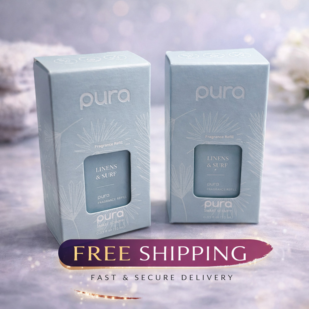 Pura Smart Home Diffuser Fragrance Refill Linens & Surf 2 Pack 10ml